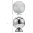 thumbnail image 2 of WEUVEB Globe Observateur avec Base Support Extérieur Boule d'Observation Argent 1 Pcs, 2 of 8