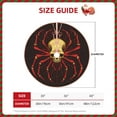 thumbnail image 2 of Balery Red Skull Spider Printed Christmas Tree Skirt , Merry Christmas Party Christmas Tree Decoration,Adjustable Tree Skirt-36", 2 of 6
