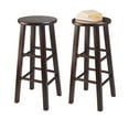 thumbnail image 2 of Winsome Wood Pacey 29" Bar Stools, Set of 2, Walnut, 2 of 5