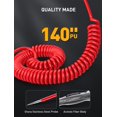 thumbnail image 4 of WINAMOO Professional LED Bulb Automotive Circuit Tester, 6-24V Test Light with Large Alligator Clip and 135IN PU Extended Wire, Light Tester Electrical Pen for Vehicle Circuits with Low DC Voltage, 4 of 8
