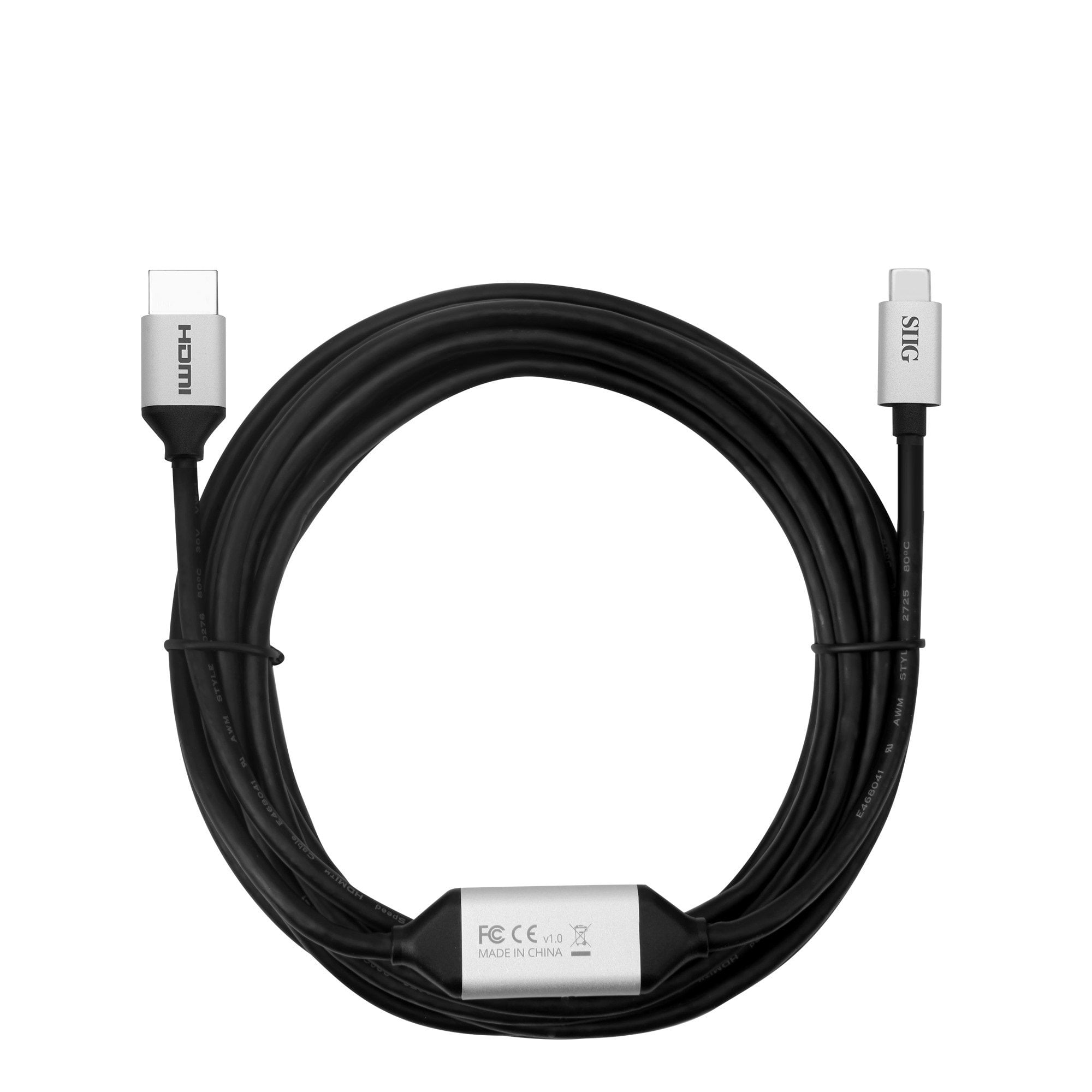 USB-C to USB-C USB-IF Certified Thunderbolt 3 Port Compatible for MacBook Pro and Other Type-C Devices 3.3ft SIIG USB 3.1 Type-C Gen 2 Cable 4K60Hz 60W PD 10Gbps Transfer Rate Black CB-TC0E11-S1 