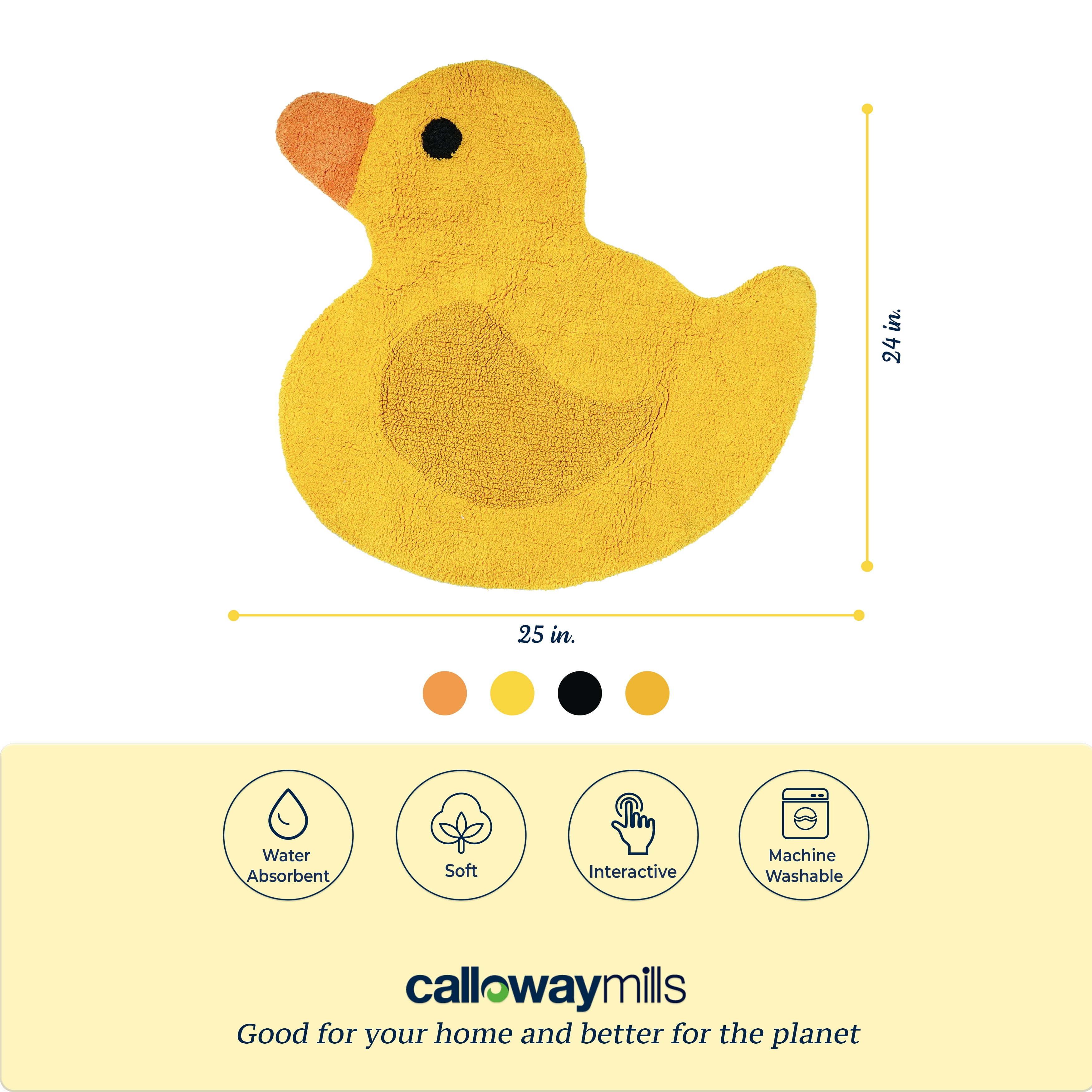 Calloway Mills 114252425 Yellow Duck 24" x 25"