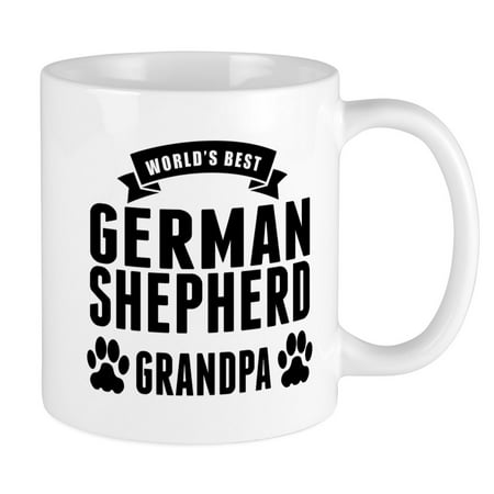 CafePress - Worlds Best German Shepherd Grandpa Mugs - Unique Coffee Mug, Coffee Cup