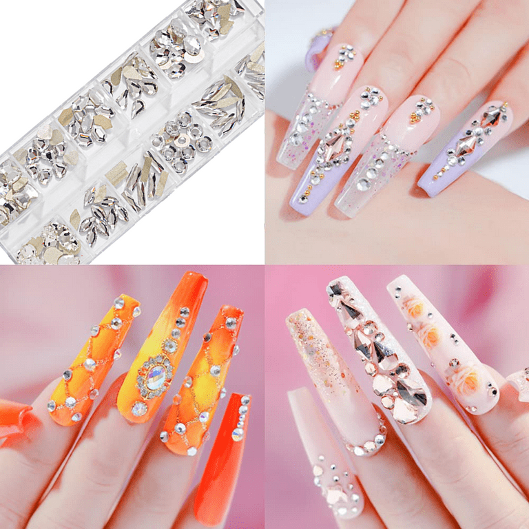 Acrylic on sale nail gems