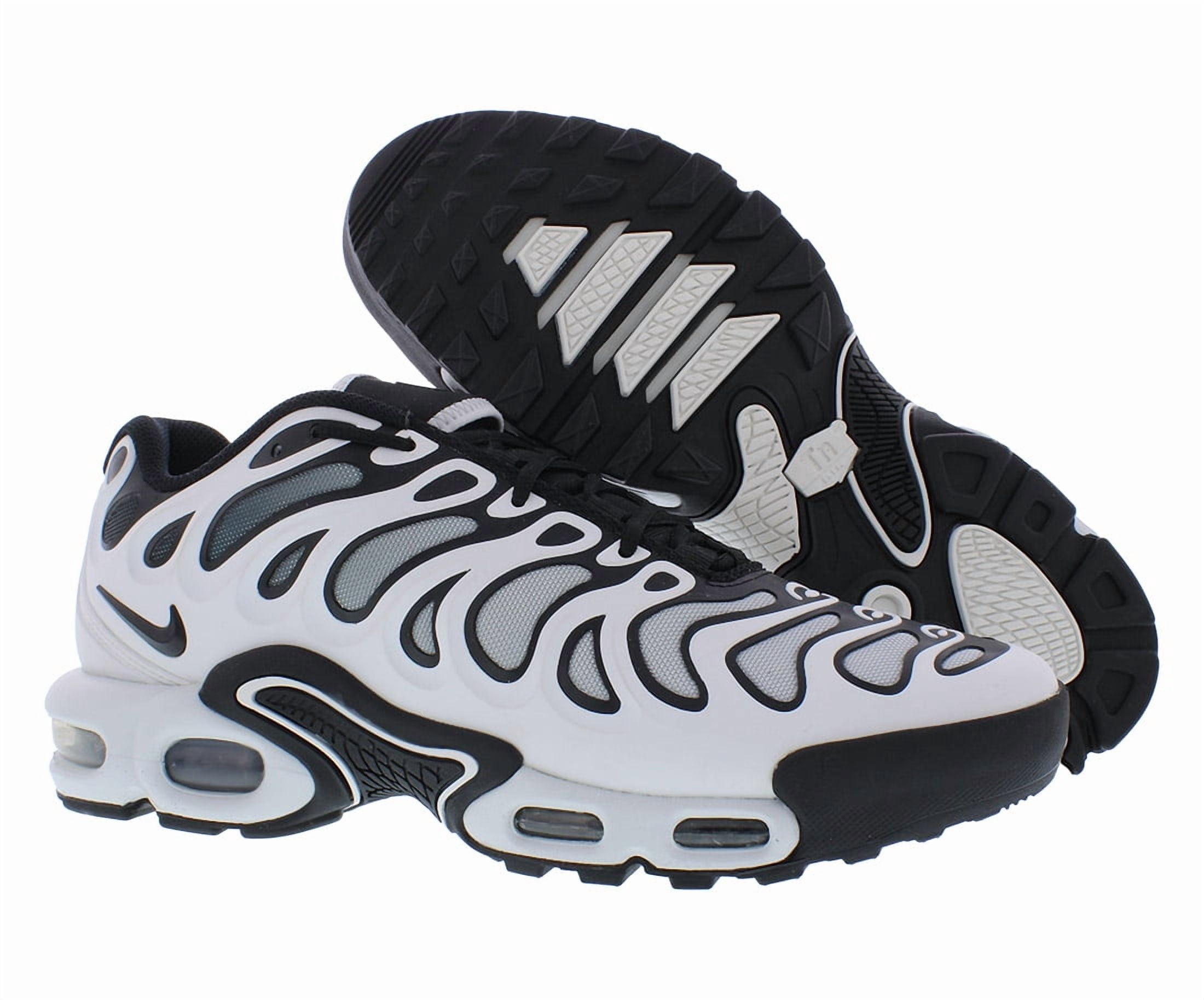 Nike Air Max Plus Drift Mens Shoes Size 11.5, Color: White/Black/Metallic Silver