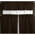 thumbnail image 5 of Poplin Solid 3 Piece Window Valance Curtain Set (30 different colors), 5 of 35