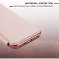 thumbnail image 7 of Petocase for iPhone 12/12 Pro Flip Case,Thin Slim Folio Wallet Case Leather with Soft Clear TPU Back Cover Fully Protection Wallet Case with Card Holder for,Rose Gold, 7 of 7