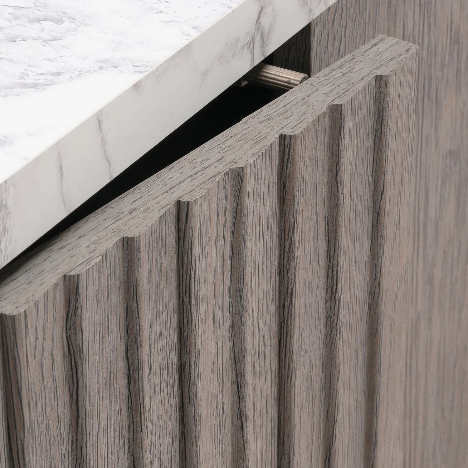 Sauder East Rock Credenza, Ashen Oak, 431761