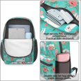 thumbnail image 4 of Great Pyrenees and Rose Blue Pattern 17" School Backpacks for Teens,Waterproof Oxford Fabric,S-Shape Padded Straps for School,Travel,Hiking,Camping, 4 of 6