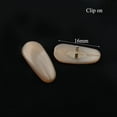thumbnail image 4 of 20pcs PVC Eyewear Glasses Nose Pads Eyeglasses Repair Nose Pad Accessory Clip On Push In Style 16mm S C, 4 of 6