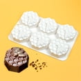 thumbnail image 3 of YIEMEEN 6-cavity Honeycomb Silicone Mold Chocolate Mold Mousse Cake Decorating Baking, 3 of 9