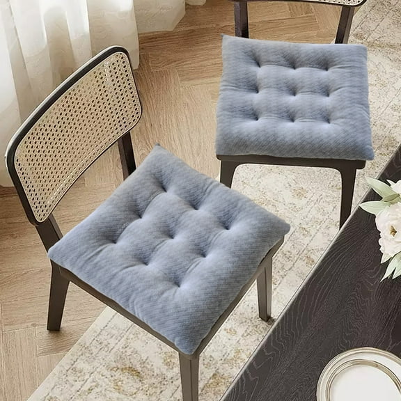 Plush Non-Slip Seat Cushion for Sofa and Chair, Machine Washable Polyester Square Pillow Pad, Home Decor Accent for Living Room, Office, Dorm