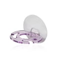 thumbnail image 1 of Bewildely Soporte de plástico para cepillos de portátil montado en la pared resistente al agua autoadhesivo estante para afeitadora sin Juegos de accesorios de baño Púrpura transparente Bewildely HA000095-02B, 1 of 1