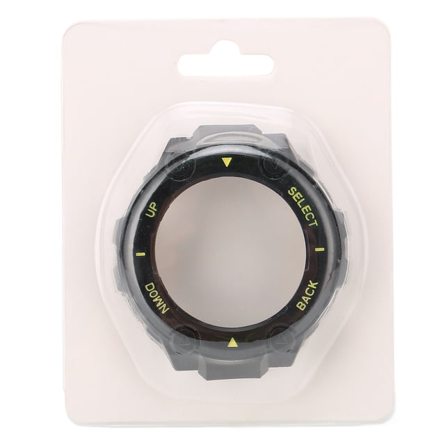 Funda protectora de Plástico NikouMX para reloj Amazfit TRex carcasa negra palabra amarilla