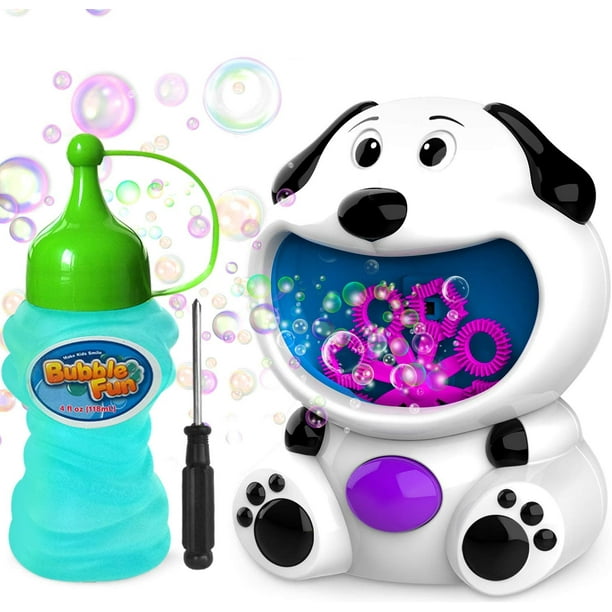 Childrens Kids Bubble Blowing Machine Blower Automatic Dog Shape Gift
