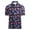 Dark Purple&&100, variant on CONROSES Mens Hawaii Short Sleeve Polo Shirts Tropical Graphic Collared Polo Shirt for Men Casual Golf Shirts