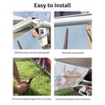 thumbnail image 7 of 4th of July RV Awning Sun Shade Screen 9'X7' Poppy Flower Yak Mesh Sunscreen Red White Blue Awning Shade Screen with Zipper UV Blocker Completed Kits Outdoor Canopy for RV Motorhome Camper Travel, 7 of 7