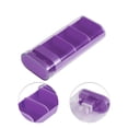 thumbnail image 3 of Unique Bargains 1 Pc 3 Grids Pill Case Durable for Travel Purple, 3 of 6
