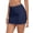 Navy Blue, variant on Women's High Waisted Swim Skirt Sporty Skort Bathing Suit Skirt Black Swimsuit Skirt Tankini Bottoms with Shorts