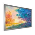 thumbnail image 2 of Designart 'Sunset In Autumnal Forest Landscape' Traditional Framed Art Print, 2 of 4