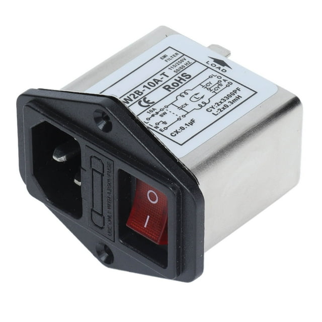 Filtro de ruido de línea eléctrica, filtro EMI Filtros de línea eléctrica compactos y pequeños Filtro de ruido fiel a su promesa