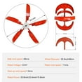 thumbnail image 3 of Wind Turbine Vertical Axis Wind Turbine | Hybrid Wind Solar System with Controller, Flange Plate | 400W 12 V/24 V 5 Leaves Windmill Generator Kit for Home, Farm, RV for Hybrid Wind Solar System, 3 of 9