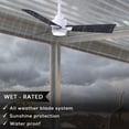 thumbnail image 2 of Matthews Fan Company AKLK-MWH-BK-42 Alessandra 42” Matte White Ceiling Fan with 3 Matte Black Blades, Integrated LED Light Kit, Remote Control, Indoor/Outdoor Wet Rated, 2 of 6