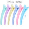 thumbnail image 3 of Juego de 12 pinzas para el pelo de color caramelo para mujer y niña, horquillas profesionales para peluquería, pinzas para el cuidado del cabello, herramientas de peinado, 3 of 5