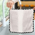 thumbnail image 1 of Oleegame 1PC Ten Dollar Items 3PCS Kitchen Daily Dish Towel Dish Cloth Kitchen Rag Non-Stick Oil Absorbent White, 1 of 8