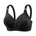 thumbnail image 2 of Women's Front Closure Bra Wireless Full Cup Lingerie, Anti Sagging Fixed Cup Underwear, Wide Shoulder Strap Support Bralette, Printed Breathable Vest, Accessory Breast Collection Smoothing Top, 2 of 8