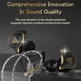 thumbnail image 4 of QKZ ZXD Auriculares con cable 3.5 mm portátil 360 grados en audio auricular interior al aire libre transparente en vivo ejercitando auriculares caminando negro con micrófono Advancent EL014470-02, 4 of 7