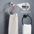 thumbnail image 2 of 1/2/4 Set of Toilet Paper Holder and Towel Ring, Sturdy Bathroom Hardware Set, Stainless Steel Hand Towel Holder and Towel Hanger with Hardware Pack, for Bathroom Kitchen, 2 of 8