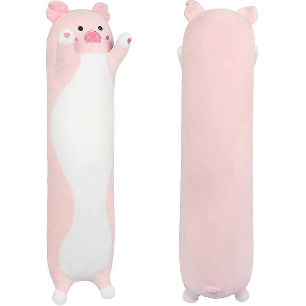 Pig Plush Pillow 35.4", Huge Pink Pig Stuffed Animal, Long Squishy Pillow, Sleeping Hugging Pillows, Giant Cute Body Pillow, Beloved Gifts At Birthday