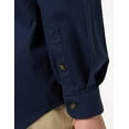 thumbnail image 3 of Carhartt Men's Rugged Flex® Relaxed Fit Midweight Canvas Long-Sleeve Shirt, Navy, 4X-Large, 3 of 7