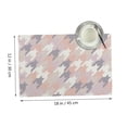 thumbnail image 3 of DouZhe Ensemble de 4 Sets de Table en Polyester, Motif Pied-de-Poule Abstrait Vintage, Résistants à la Chaleur pour Table à Manger, 12 Pouces x 18 Pouces, 3 of 6