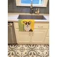 thumbnail image 2 of Summer Sunflowers Brindle Cardigan Corgi Kitchen Towel, 2 of 5