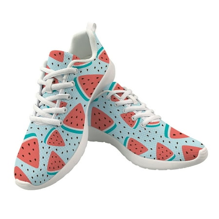 

2022 Men Running Sport Shoes Watermelon Print Women Lightweight Breathable Sneakers Male Trainers Footwear Outdoor Walking Shoes