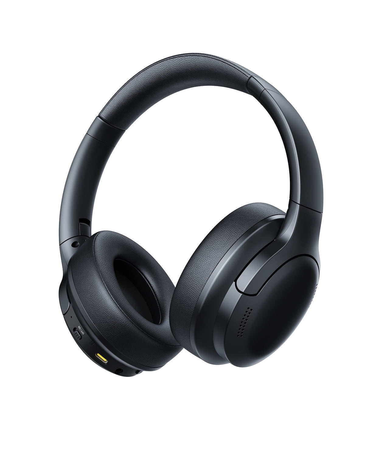 Baseus BH1 Headphones, Real-Time ANC, SuperBass 2.0, LDAC Hi-Res Sound, 80H Playtime, 5-Mic AI Clear Calls, Bluetooth 6.0 Headphones Over Ear, Black