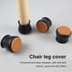 thumbnail image 1 of Protector de patas de silla de silicona, tapa de extremo de mesa duradera antideslizante (marrón negro) Libre de BPA, 1 of 7