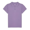 thumbnail image 3 of My Bow 3Pack Pique Polo Cotton T-Shirts for Girls, (Green, Yellow ,Purple), XS (4-5), 3 of 5