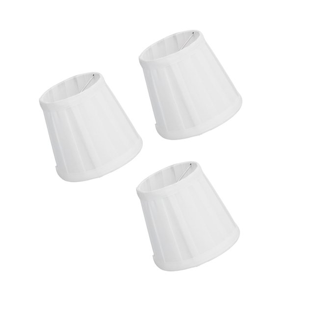 3pcs E14 Clip en la Pantalla de la Lámpara de Tela, Transmitancia de Alta Luz, Instalacia Segura, Tela Suave, Interior Para Decorial para, Tela + Hierro