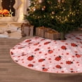 thumbnail image 5 of KLL Christmas Tree Skirt,Party Decorations Farmhouse for Christmas Decorations Holiday Party 30" -Flowers And Ladybugs, 5 of 6