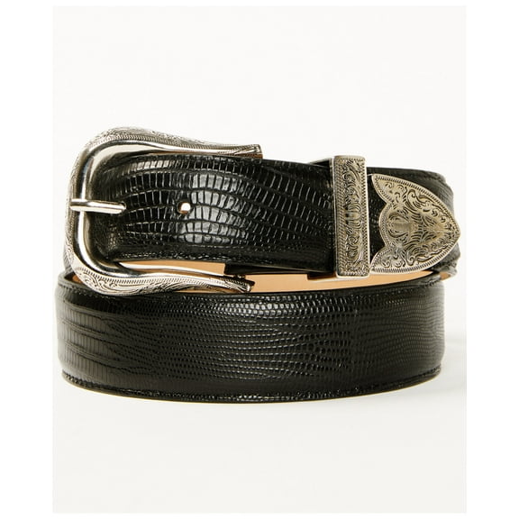 Cody James Black 1978 Men's 1978&Trade; Exotic Lizard Leather Belt Black 46