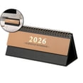 thumbnail image 1 of Dvruxg 2026 Horizontal Desk Calendar Planner – 2025 to 2026 15-Month Desktop Calendar with Punch Card & Notes Pages – Sturdy Coil Binding & Thick Paper, 1 of 5