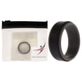 thumbnail image 1 of Anillo de boda de silicona con 2 capas - Gris-Negro de ROQ para hombre - Anillo de 9 mm, 1 of 1