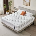 thumbnail image 3 of Madevos 10 inch Queen Mattress in a Box,Breathable Memory Foam & Individual Pocket Spring Hybrid Mattress,Medium Support,White, 3 of 13