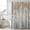 Yellow, variant on Yellow Grey Forest Waterproof Shower Curtain, Extra Large 72"x96" Washable Polyester Fabric Shower Curtains for Bathroom, Grey Modern Art Oil Painting Decorative Bathtub Curtain Sets with Hooks