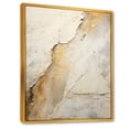 thumbnail image 2 of Designart "White Earth Minimalist Fossils II" Abstract Framed Wall Art - Modern White Abstract Collages Hallway Framed Wall Art Decor, 2 of 6