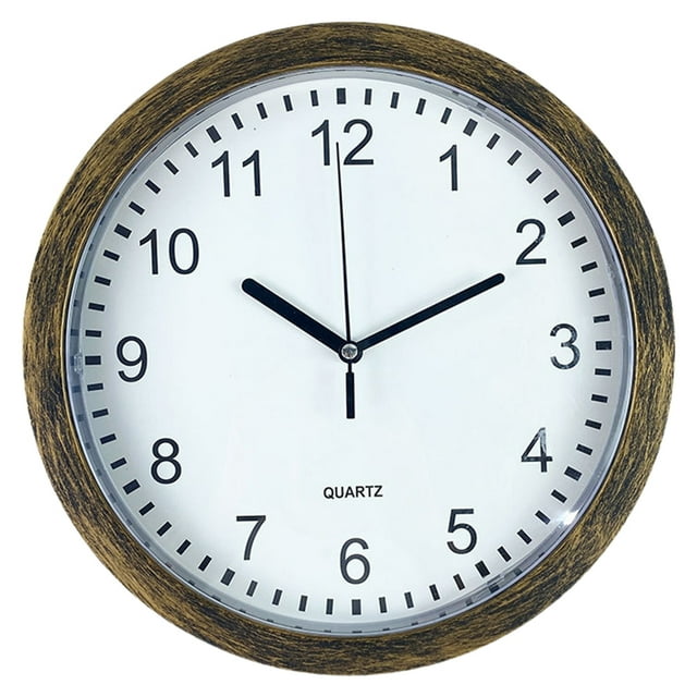 GOOHOCHY Reloj de pared para sala de estar con caja de almacenamiento, reloj de pared a pilas, reloj de pared redondo colgante para dormitorio