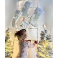thumbnail image 4 of Bas Tricotés Classiques Personnalisés avec Poignets en Peluche et Pompons, 4 of 5